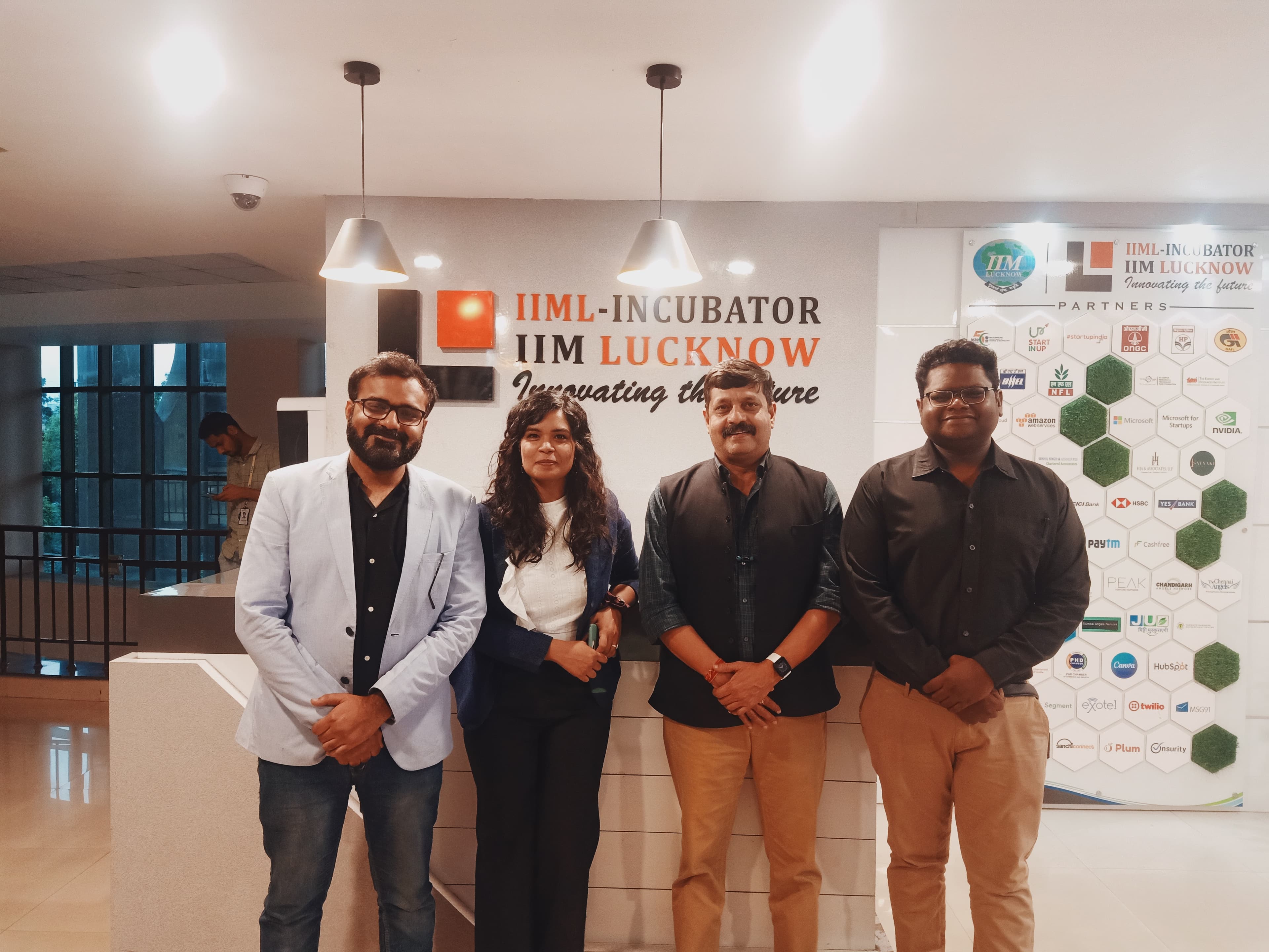 Reportify team at IIM Lucknow Enterprise Incubation Centre
